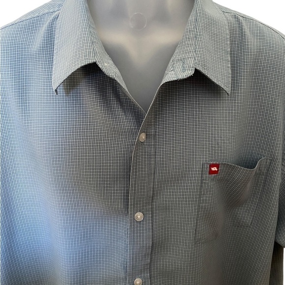Tony HAWK Blue Checkered Short Sleeve Collared Shirt Men XXL - Picture 2 of 6
